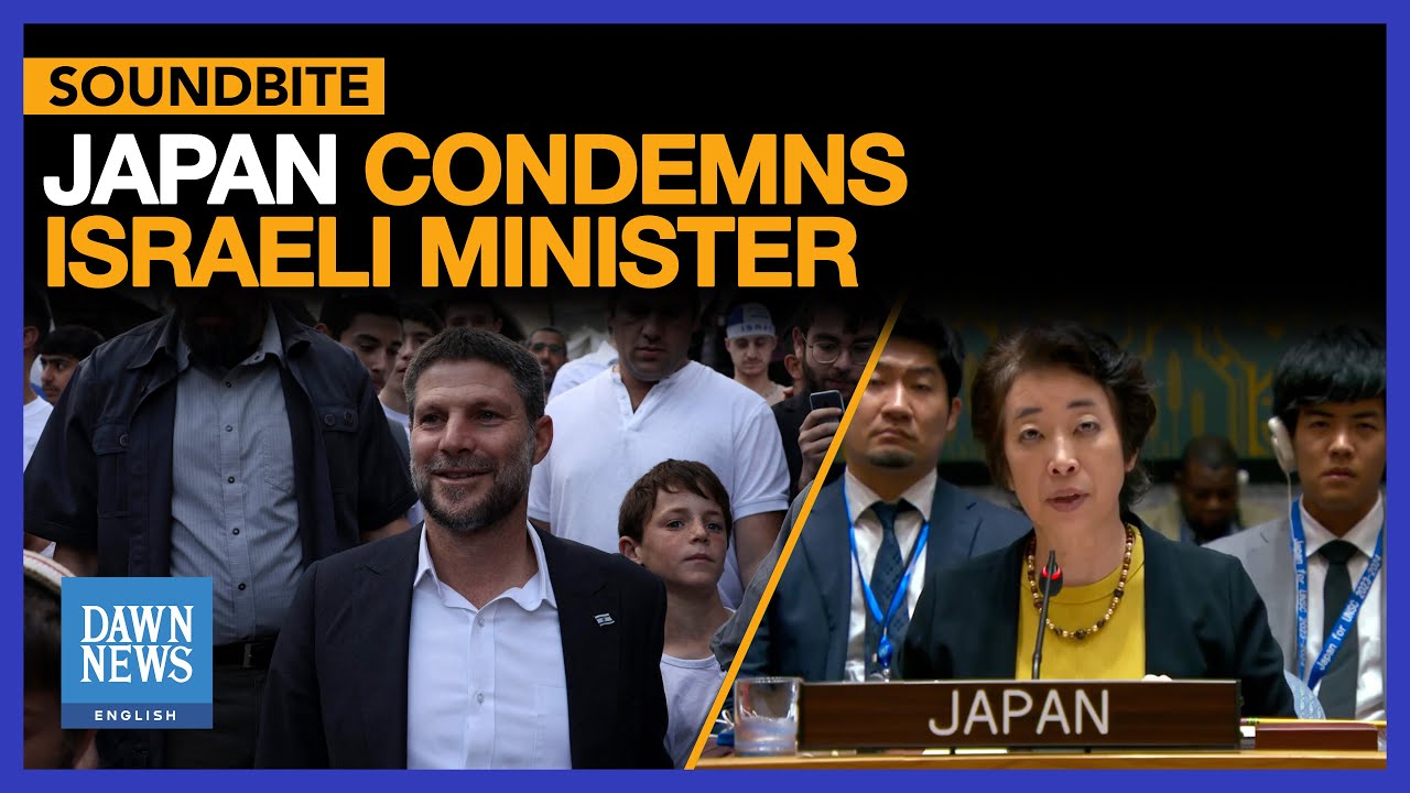 Japan Slams Israeli Minister Smotrich: 