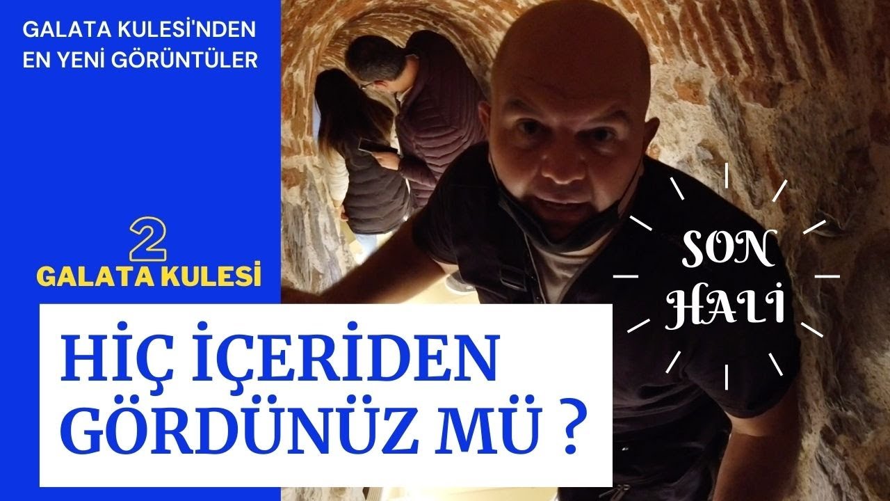 İŞTE SON HALİ / GALATA KULESİ'NDEN EN YENİ GÖRÜNTÜLER / HİÇ İÇERİDEN GÖRDÜNÜZ MÜ ?