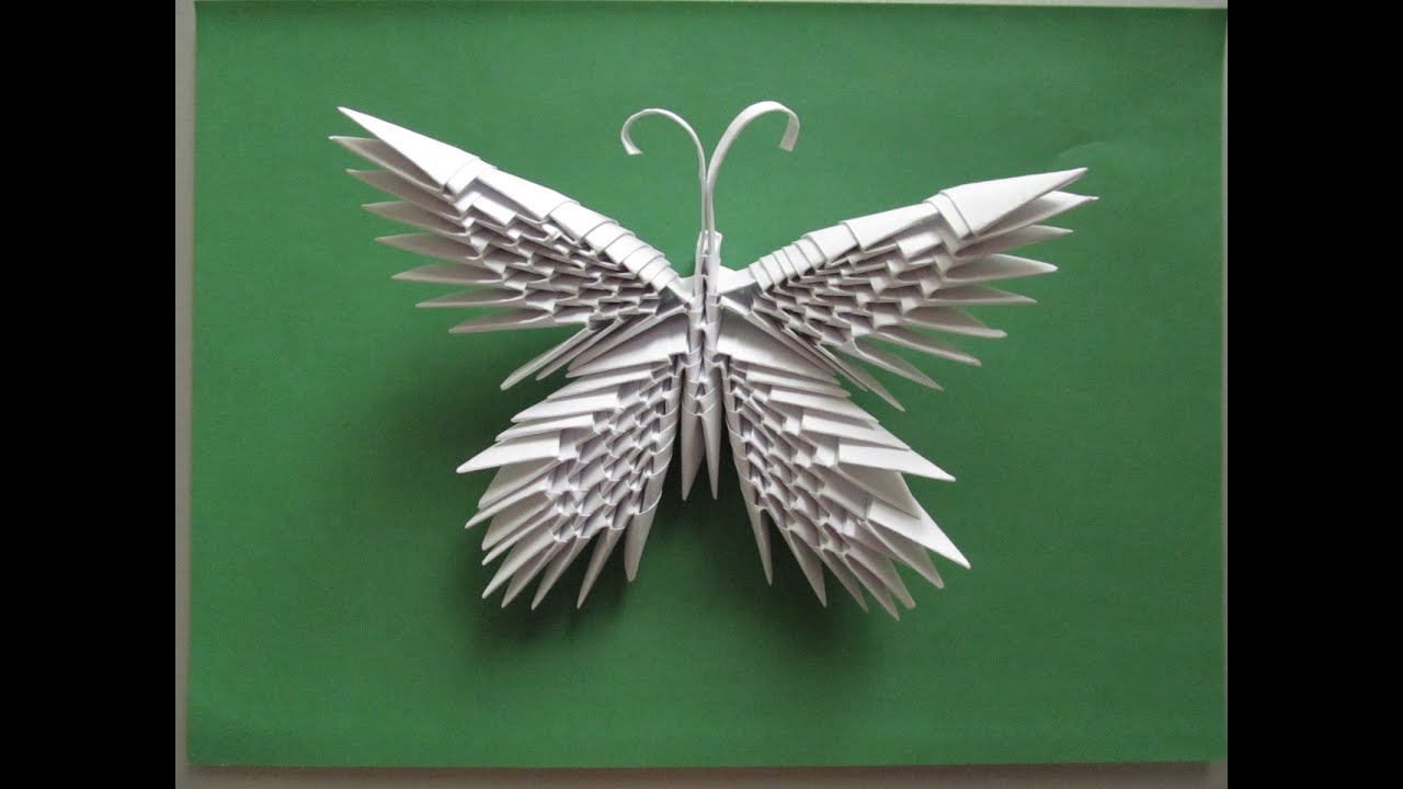 БАБОЧКА ИЗ МОДУЛЕЙ. Модульное оригами своими руками. Видео