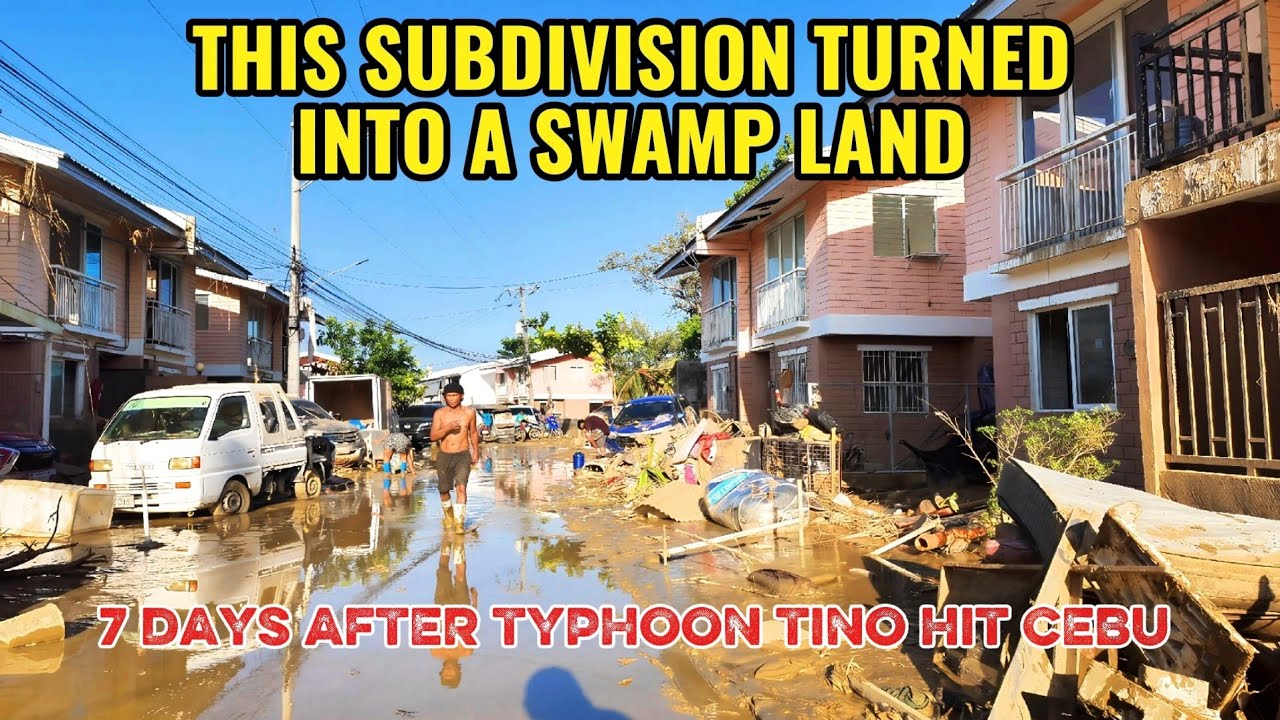 TYPHOON TINO DESTROYED LILOAN CEBU. 7 DAYS AFTER. SUBDIVISION HIT HARD. WALKING TOUR 