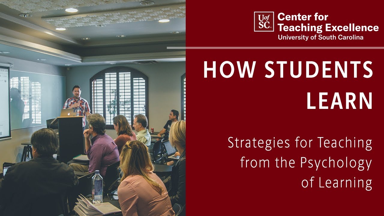 How Students Learn: Strategies for Teaching from the Psychology of Learning