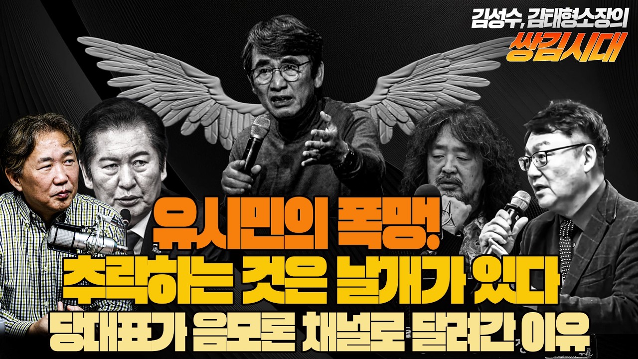 #김성수tv #김태형소장# 쌍김시대 :유시민의 폭망! 추락하는 것은 날개가 있다.당대표가 음모론 채널로 달려간 이유