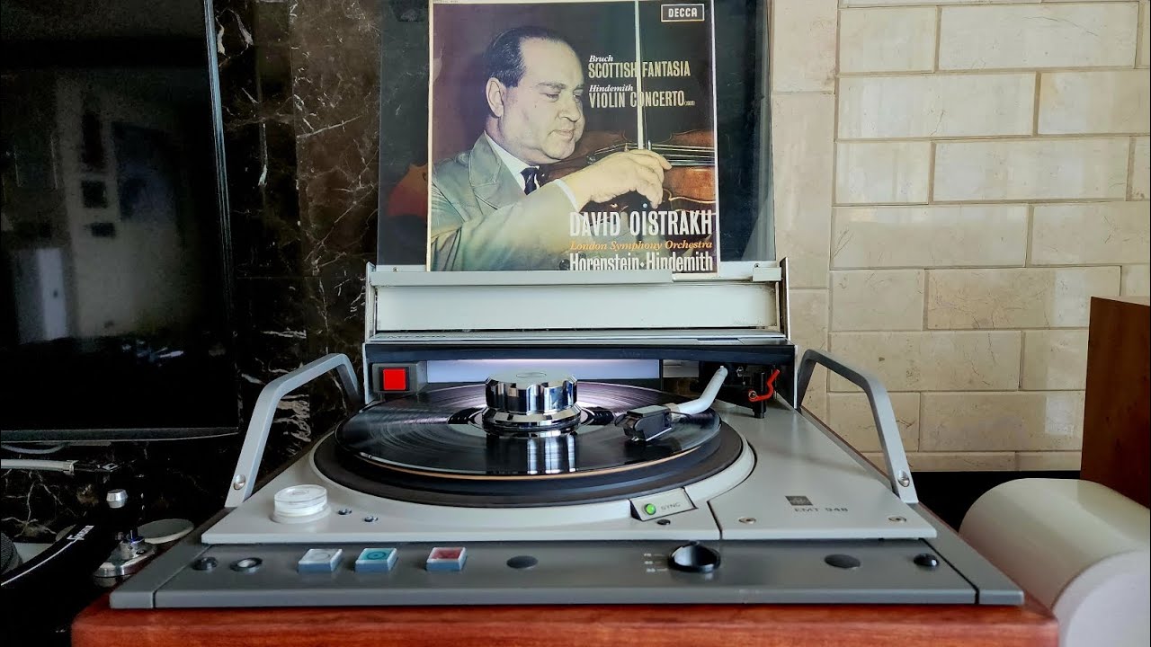 [Vinyl/LP] SCOTTISH FANTASIA (BRUCH, the complete movement), DAVID OISTRAKH, DECCA - EMT turntable