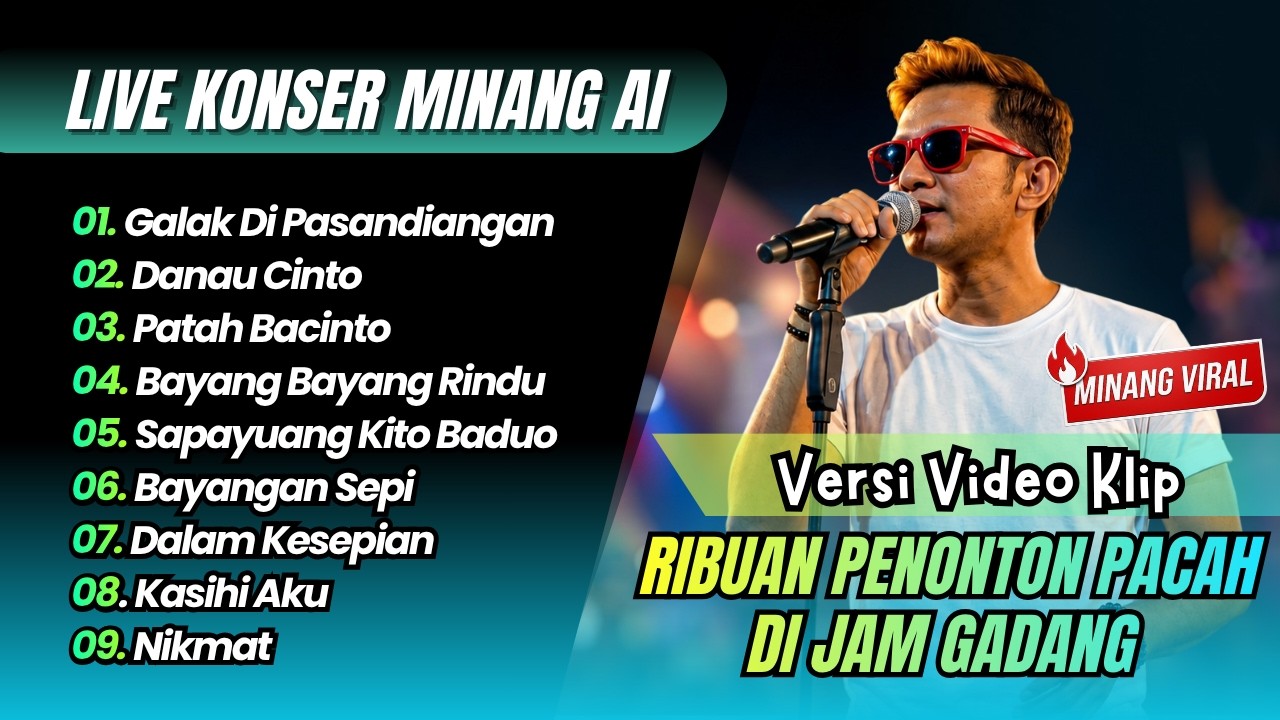 GALAK DI PASANDINGAN (Live Konser Minang AI) | DANAU CINTO | PATAH BACINTO || LIVE KONSER MINANG AI