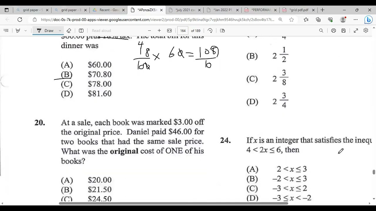 CXC MULTIPLE CHOICE 1 60    FOR 2023 EXAM