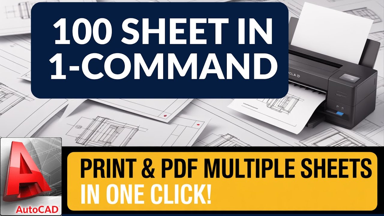 AutoCAD Plot Automation | Print & PDF All Sheets Automatically | Auto Print Command