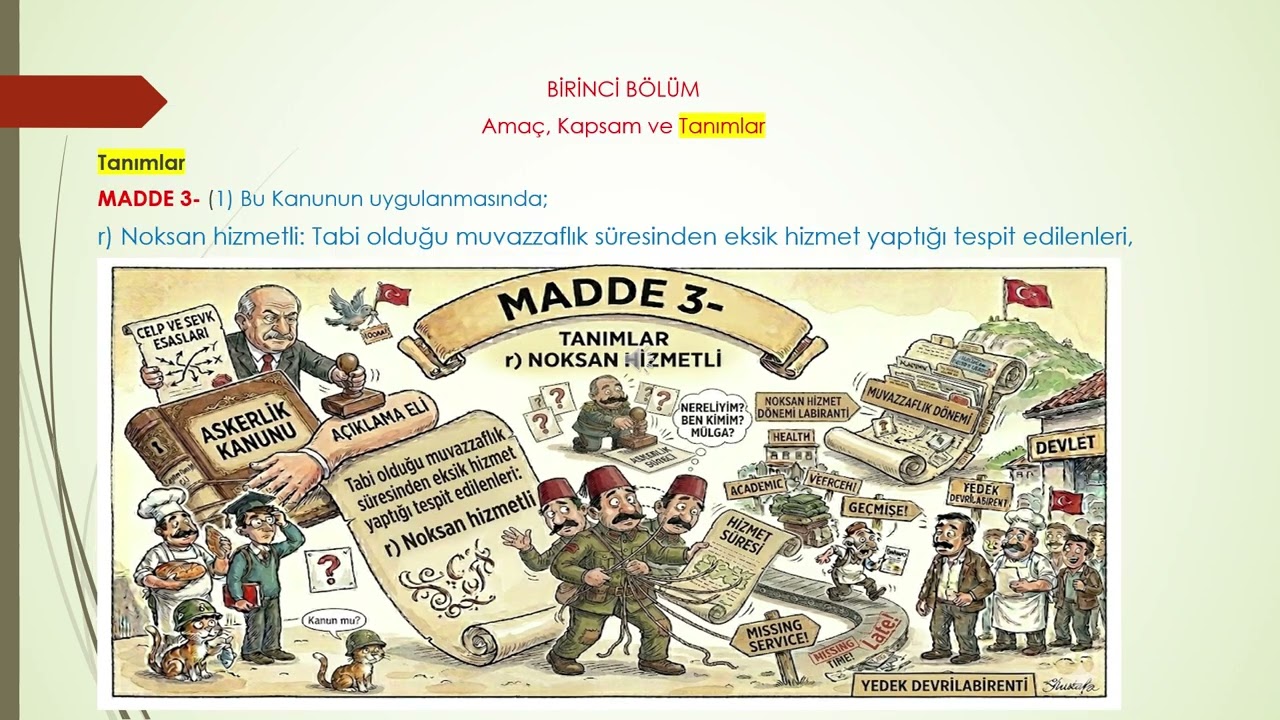 7179 Sayılı Askeralma Kanunu Birinci Bölüm | Amaç, Kapsam ve Tüm Tanımlar (Tam Metin Okuma)