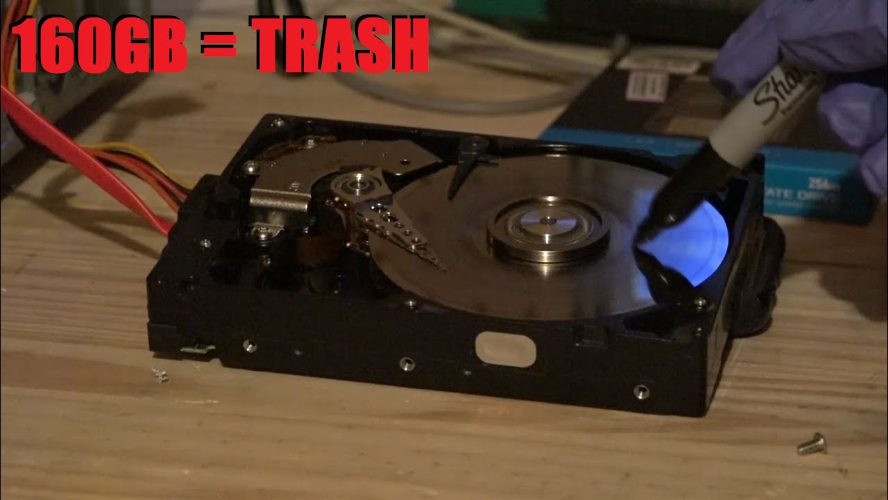 Hard Drive Destruction (while running)