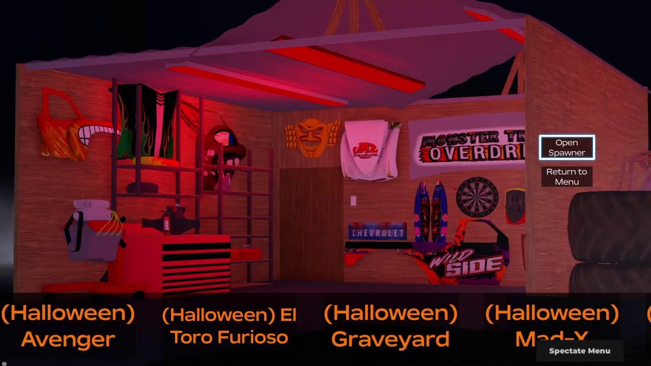 Monster Trucks Overdriven Secret Trucks Walkthrough Guide Part 46: The Halloween Special