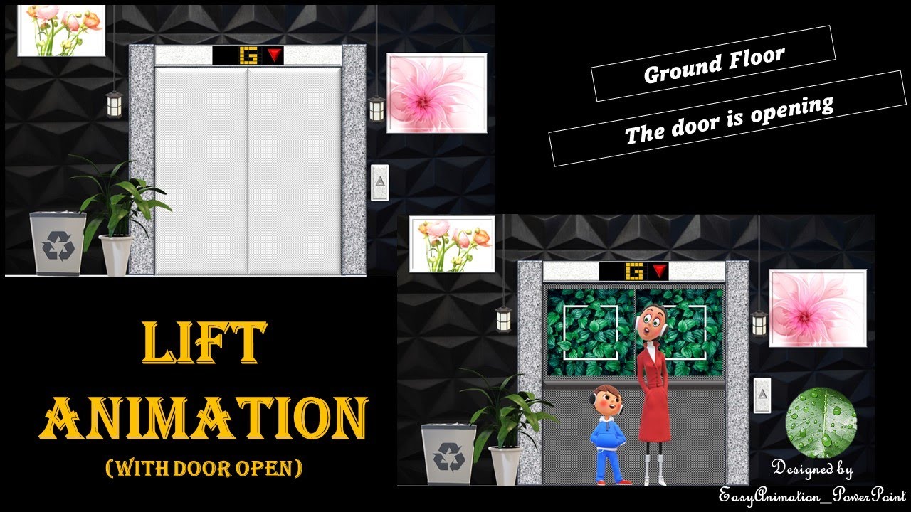 6 Minute Powerpoint Animation Tutorial: How to Make a Lift Animation/Door Open Animation