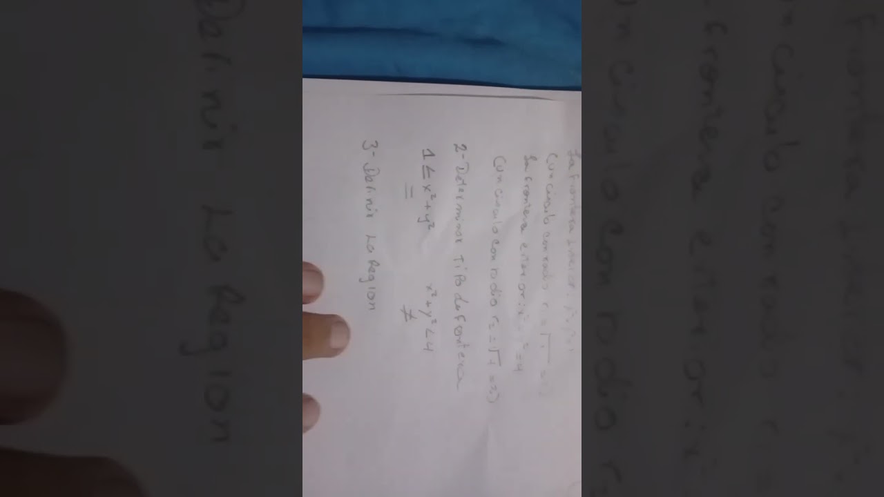 Calculo 3 primer ejercicio primer parcial 