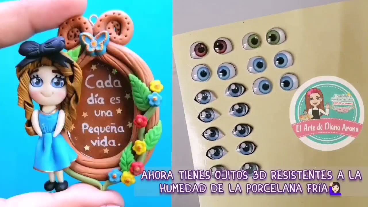 haz ojitos 3D adhesivos resistentes a la humedad