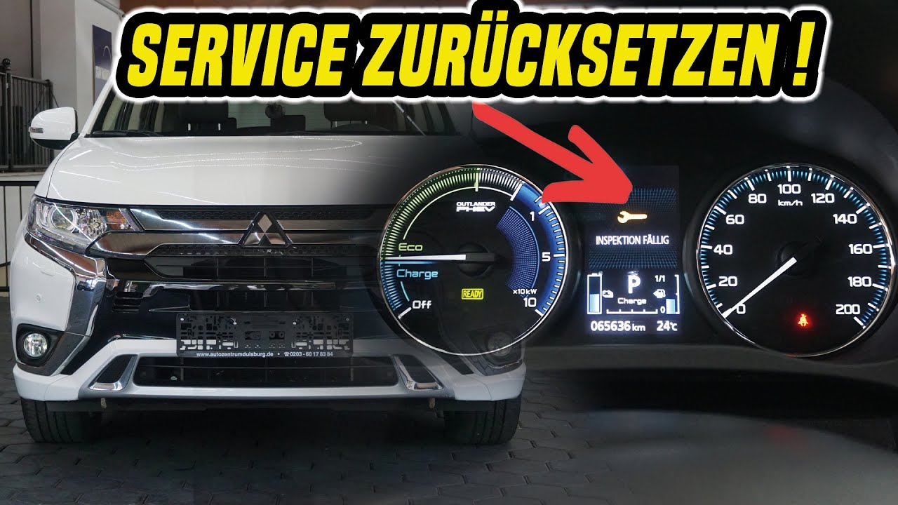 🔧 Mitsubishi Outlander Service Zurückstellen ! 🔧