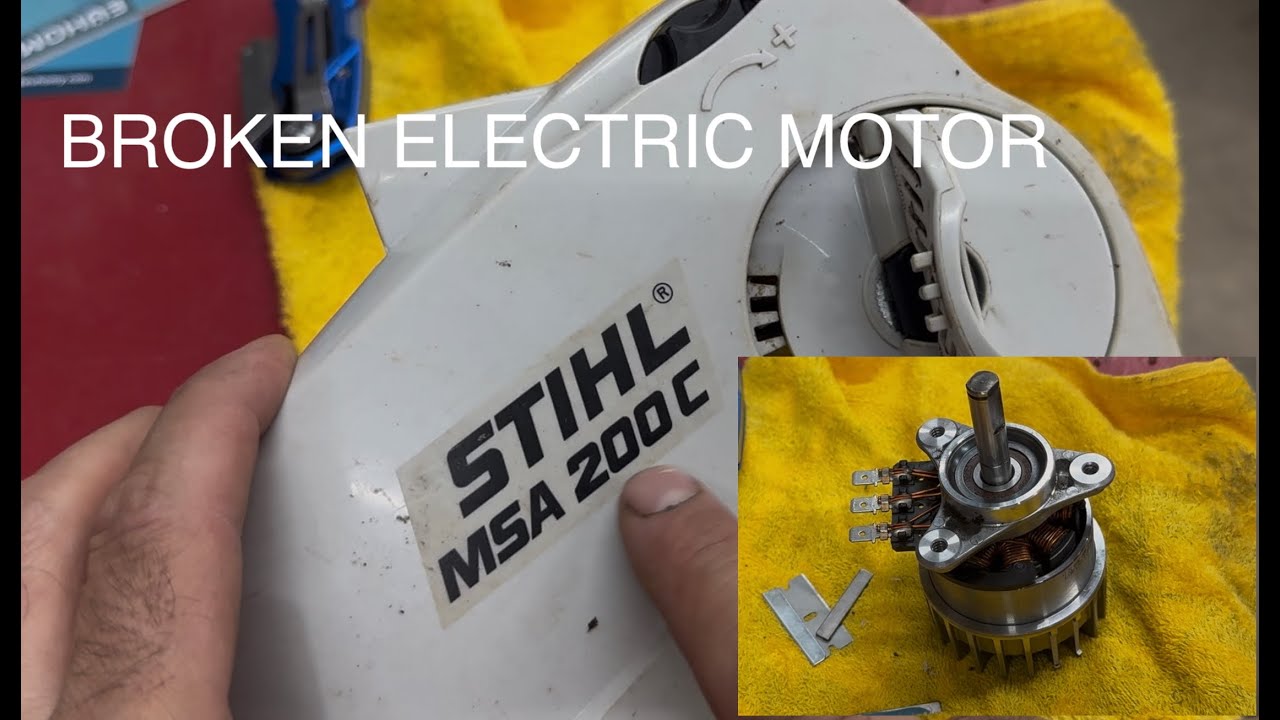 STIHL MSA200C Chainsaw Electric Motor Repair