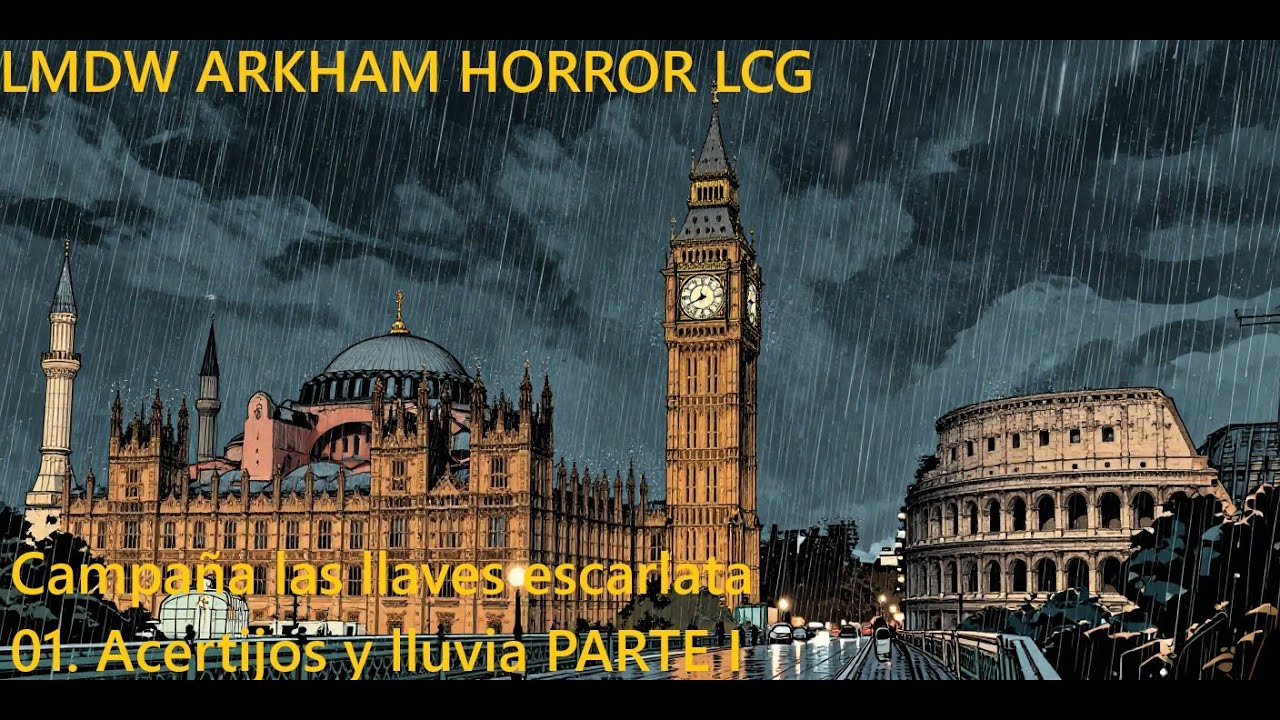 LMDW ARKHAM HORROR LCG Las llaves escarlata, 01 ACERTIJOS Y LLUVIA PARTE I