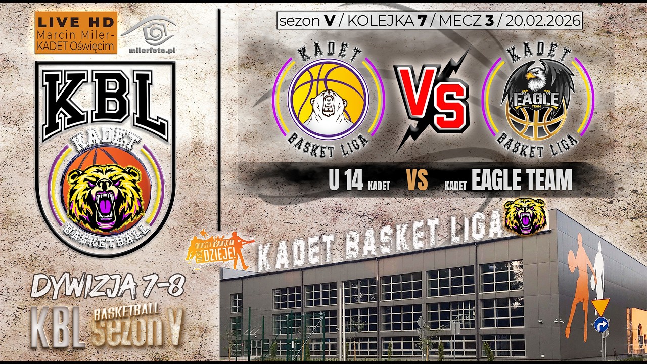 KADET U14 vs EAGLE TEAM - Orły /  KBL / Div. 7-8/ mecz 21 / sezon 5