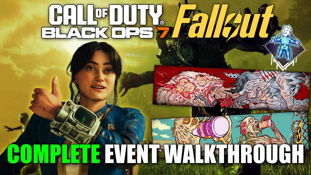 BO7 Zombies: Полное прохождение события Fallout! Как легко получить все награды в PROJECT RADS
