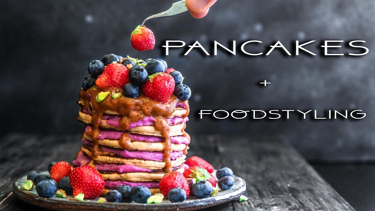 Fluffy vegan PANCAKES + FOOD STYLING 101