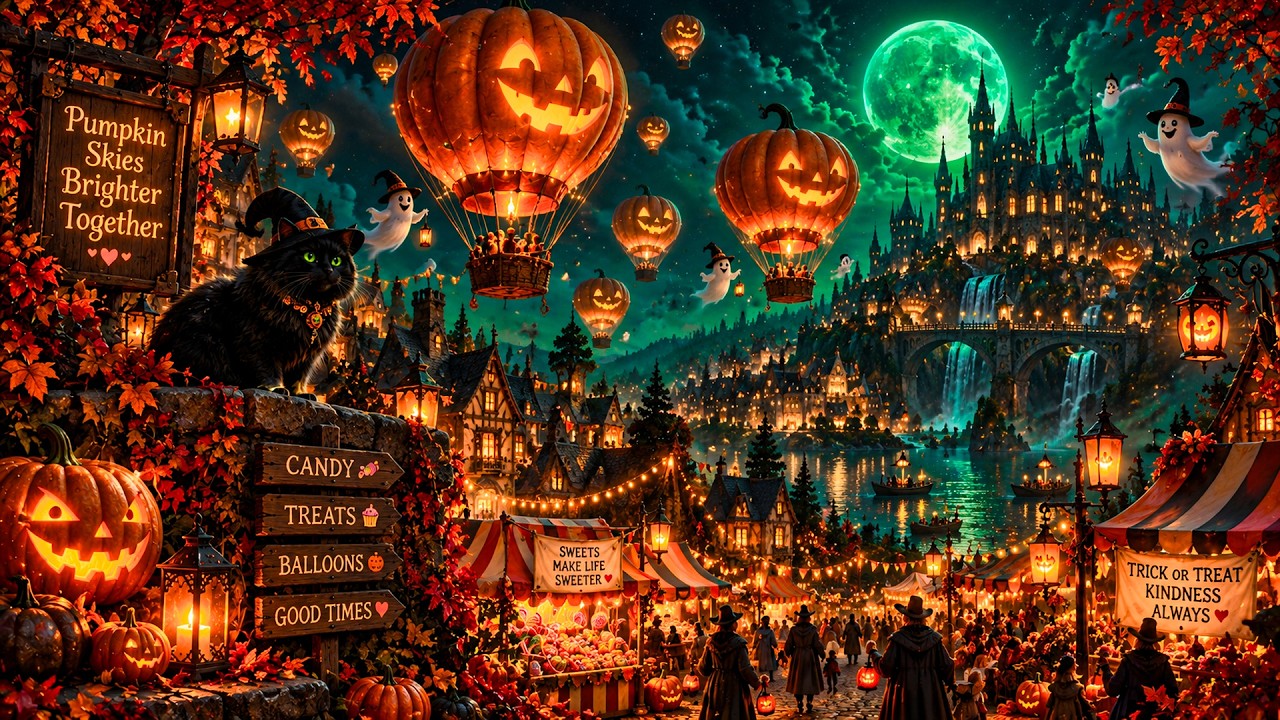 Cozy Halloween Night 🎃🕯️ Best Halloween Music 2026 | Relaxing Halloween Ambience