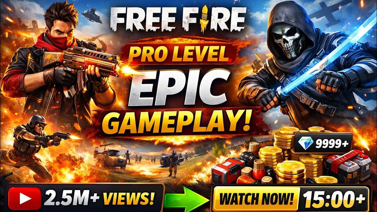 😱 Free Fire Live Today 🔴 | 1 vs Squad | Rank Push | FF Live Hindi Free fire game play video cs😎renk