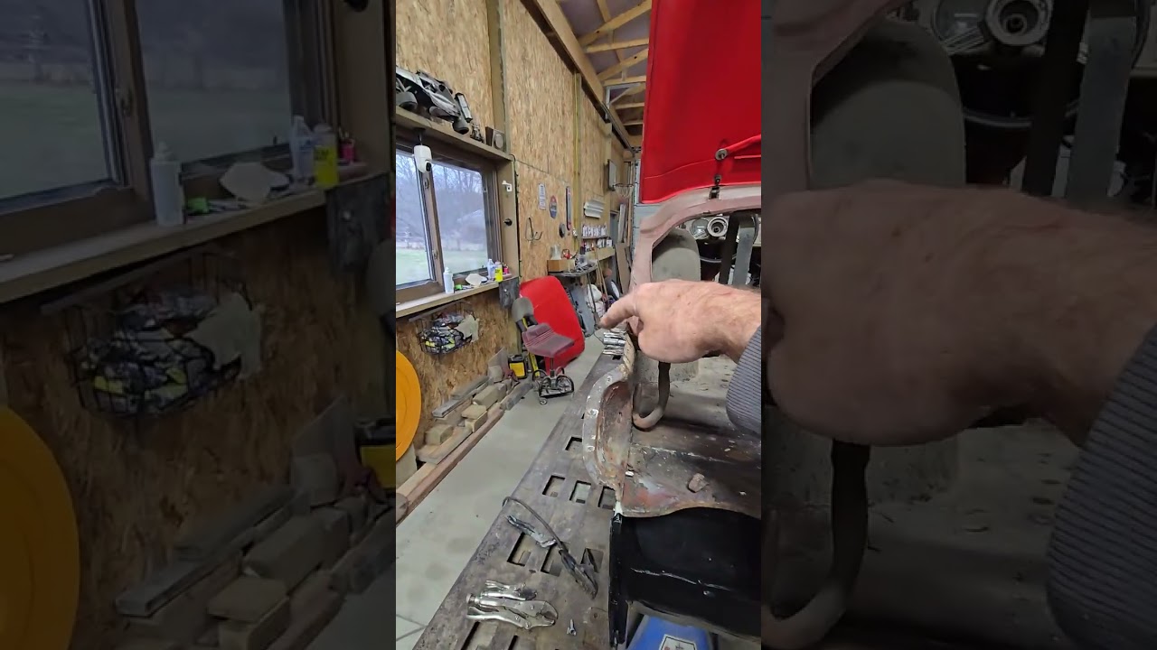 1959 tr3 tail panel structure welding review Before welding