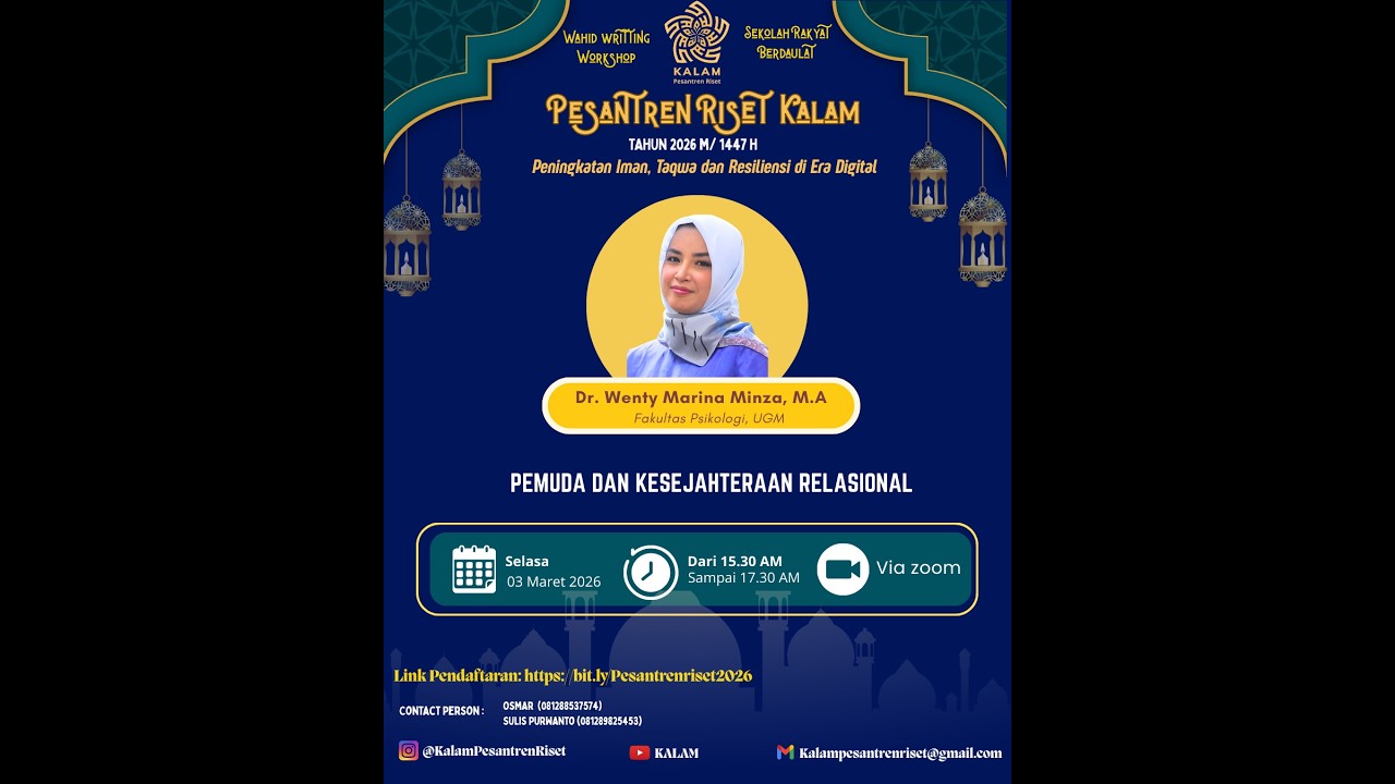 Dr. Wenty Marina Minza, M.A_Pemuda dan Kesejahteraan Relasional