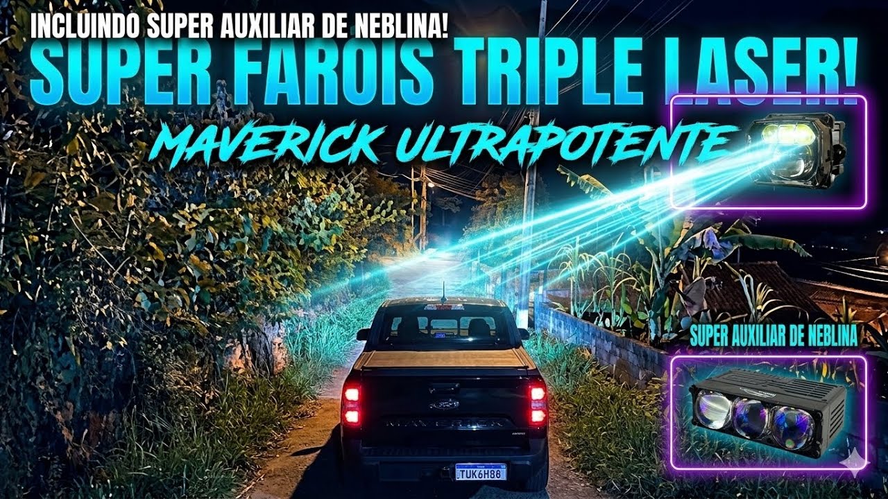 Super farol Ford maverick neblinas e troca do projetor original 