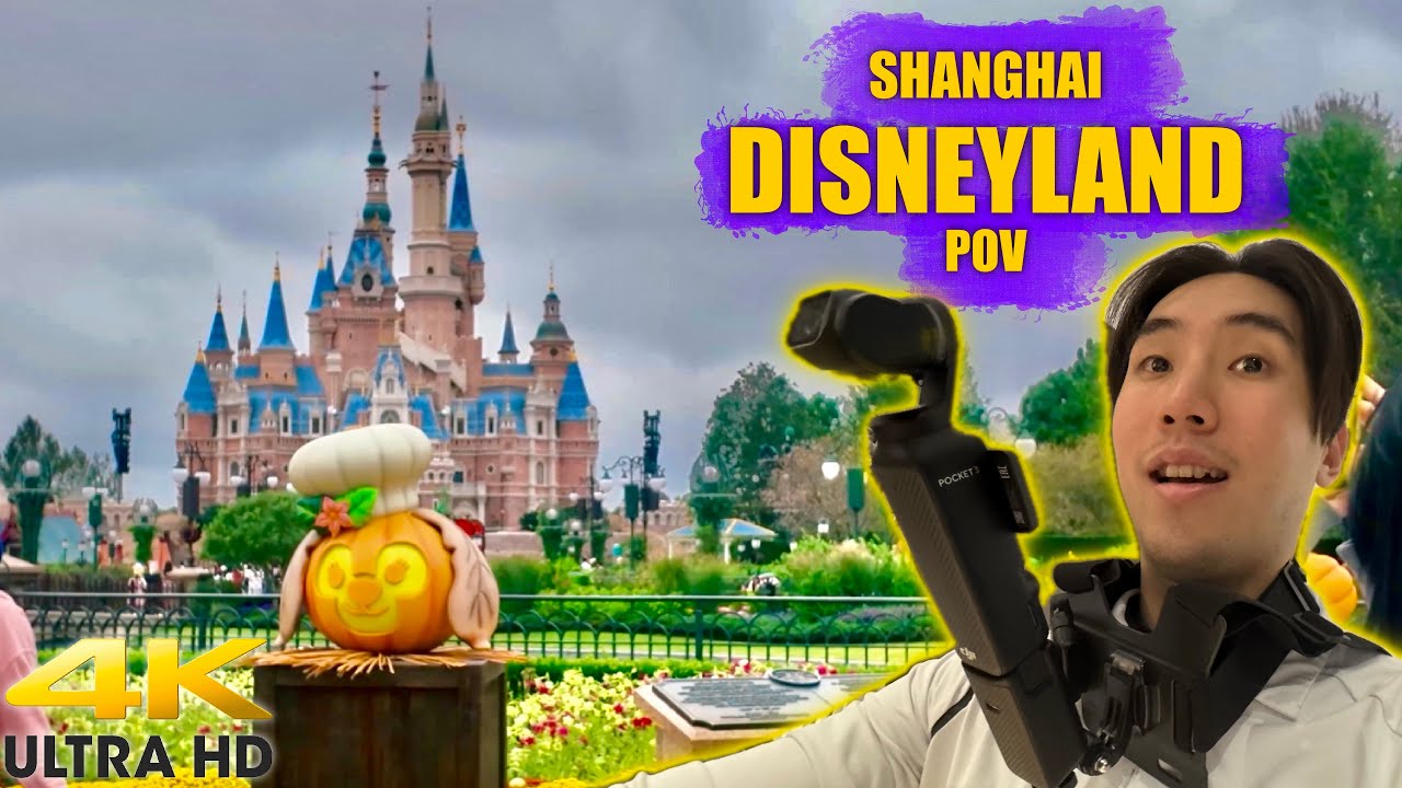 Shanghai Disneyland POV: Halloween Decorations & Rides | Unedited Walkthrough 4K 60FPS HD
