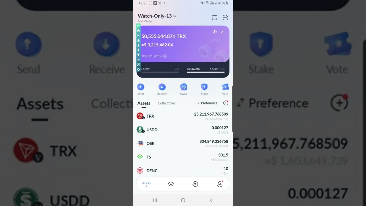 whale trx will hold the price don't follow me down