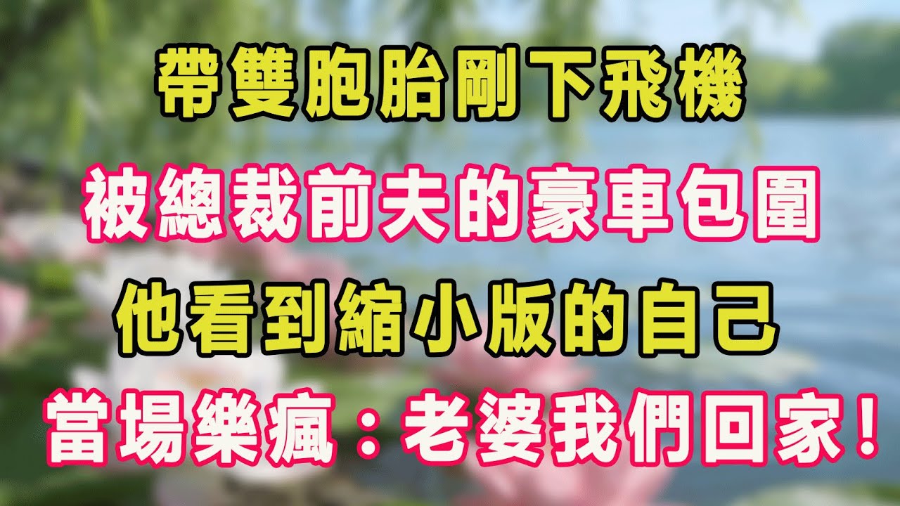 帶雙胞胎剛下飛機，被總裁前夫的豪車包圍，他看到縮小版的自己，當場樂瘋：老婆我們回家！#甜寵 #情感故事 #現代言情 #小説