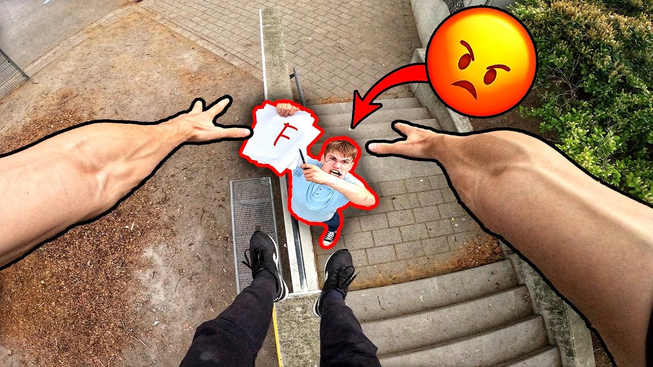 ESCAPING ANGRY TEACHER (Epic Parkour POV Chase) Part 3