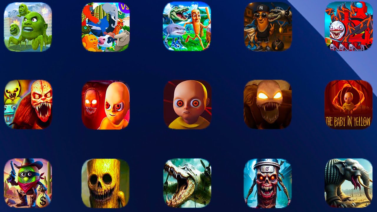 The Baby In Yellow, Game Horror, Lin Gang Melon, Hantu Tung Tung Sahur, Italian Brainrot, Game Ipad.