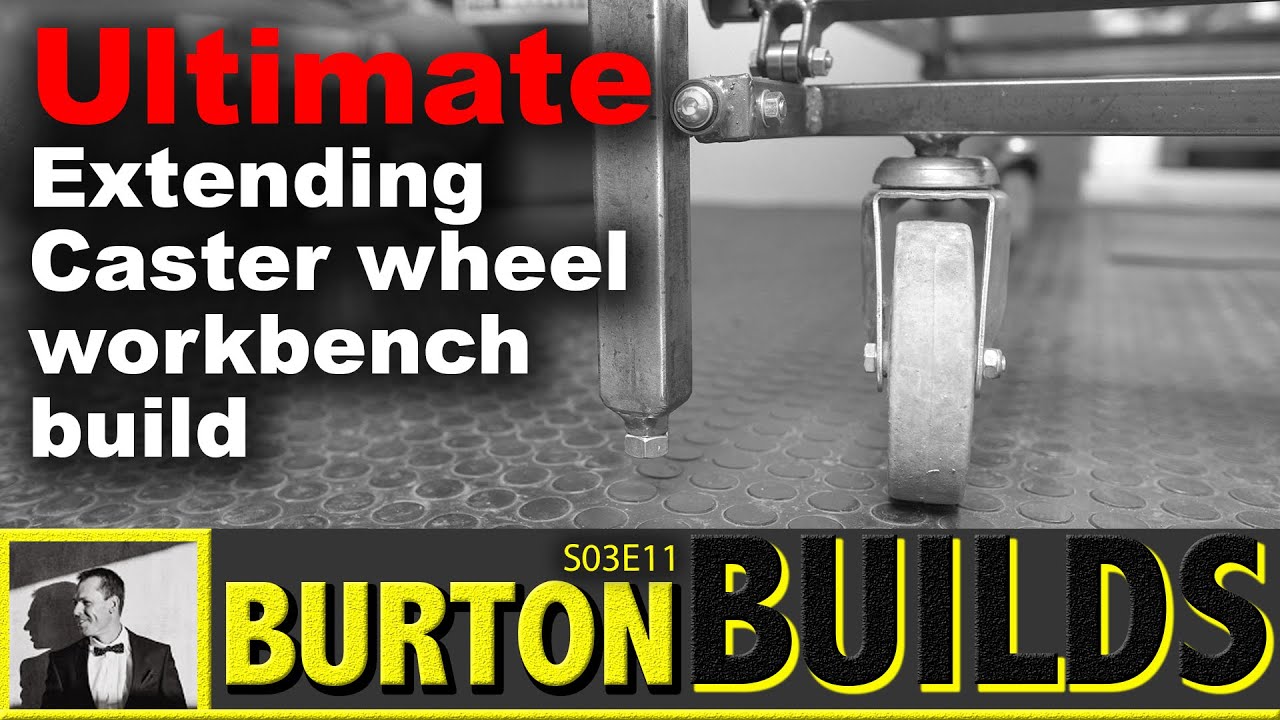 Верстак с выдвижными роликами (часть 1) Burton Builds [4K]