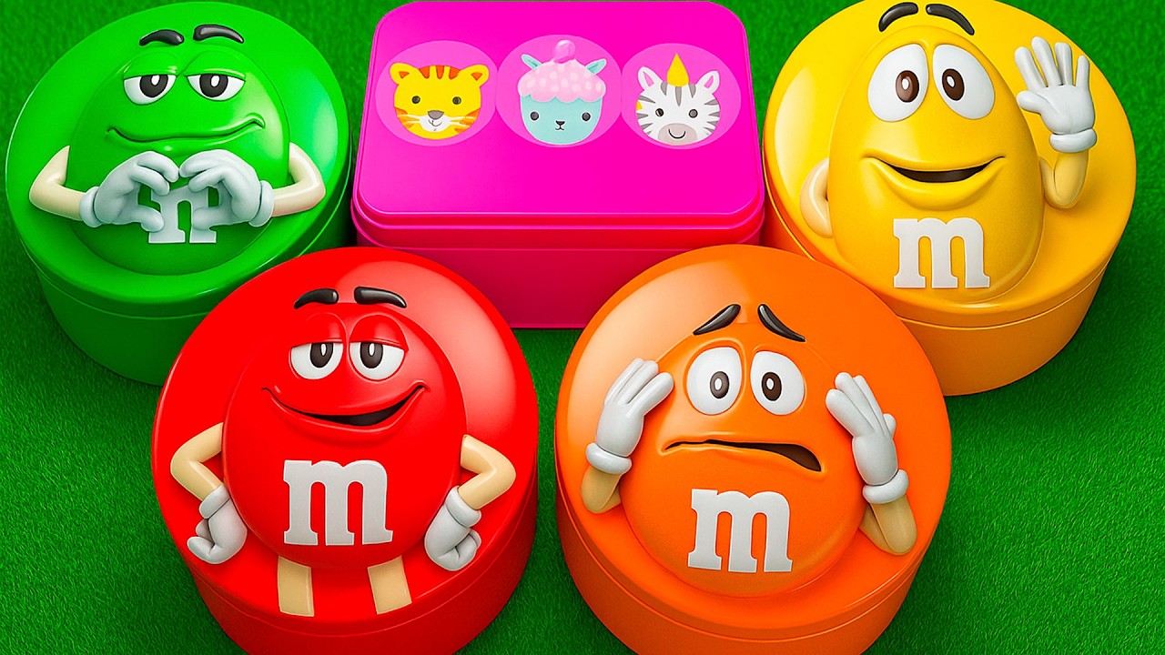2 Minutes Satisfying with Unpacking Yummy Paw Patrol and Delicious M&M'S Candy From Funny Tins ASMR