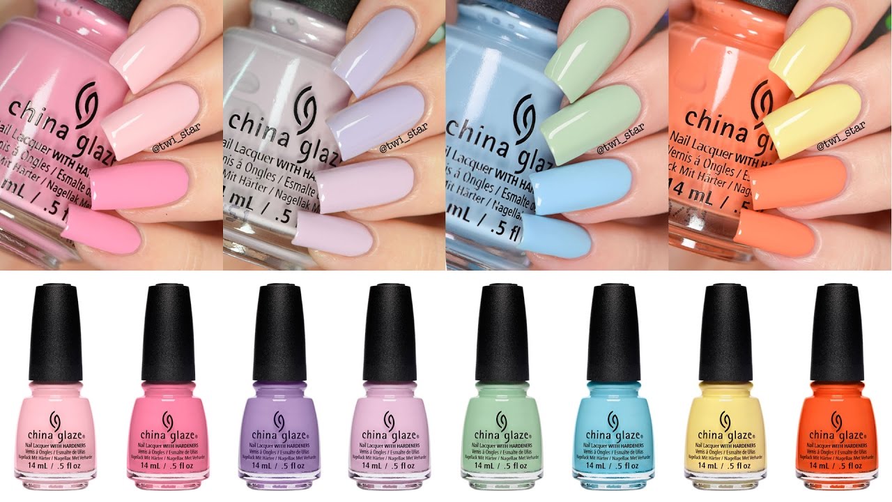 China Glaze Spring Pastels 2017 Collection LIVE Swatch & Review!