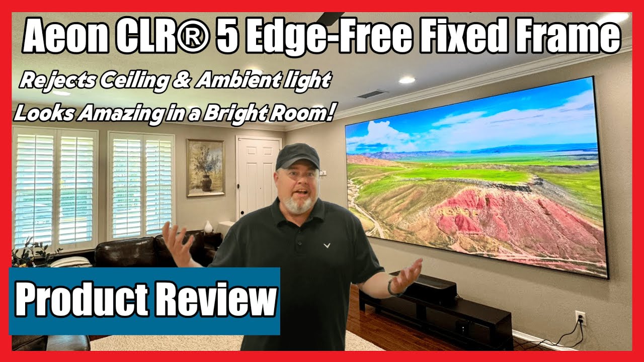 Elite Screens Aeon CLR 5 Review | Best Fixed Frame ALR Projector Screen?