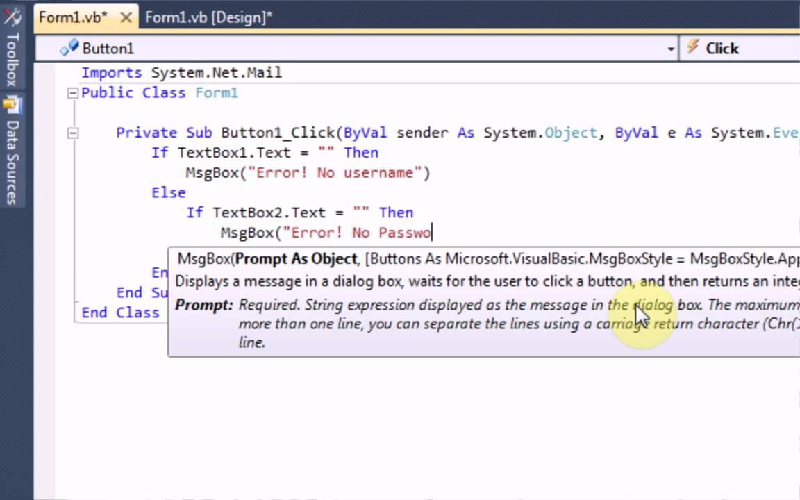Visual Basic 2008/2010 : How to send e-mails!