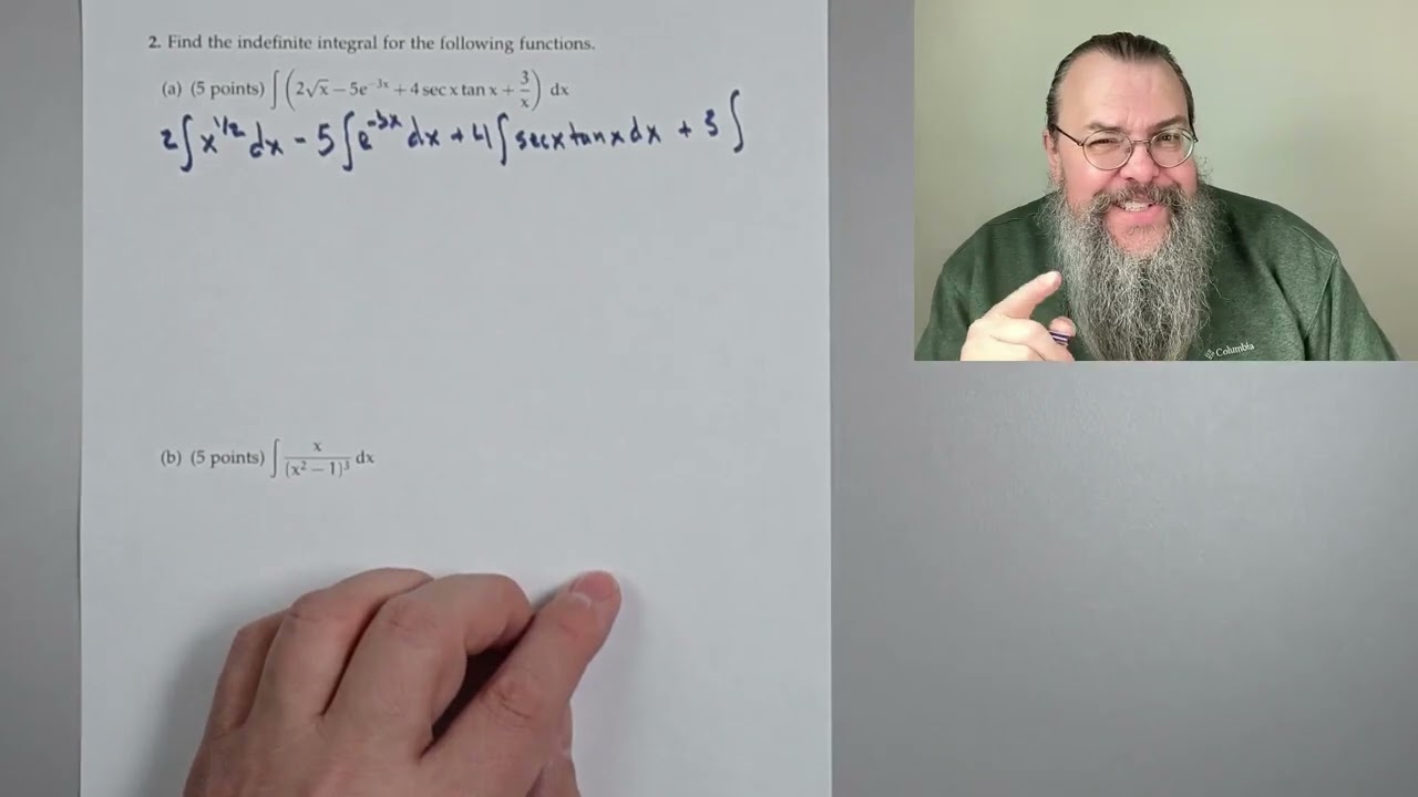 Calc 1, Exam 3 walkthrough (Fall 2023)
