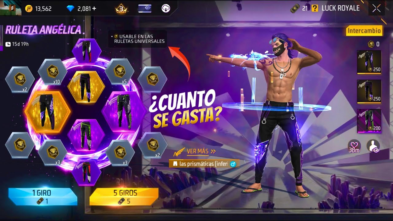 SACANDO LOS PANTALONES ANGELICALES CON 2500 DIAMANTES ¿SERÁ POSIBLE? 😱 FREE FIRE