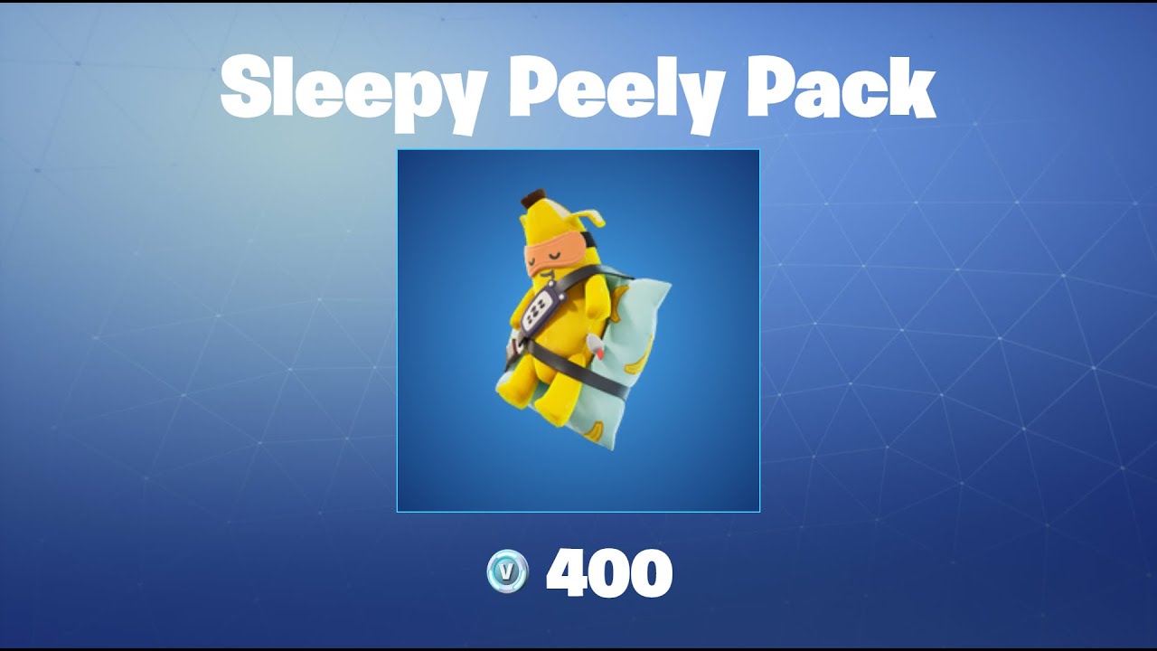 Sleepy Peely Pack | Fortnite Back Bling