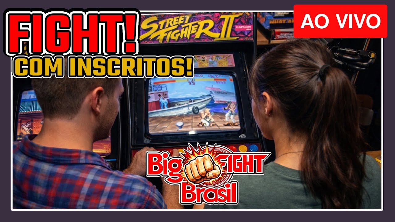 BIG FIGHT BRASIL -  FIGHTCADE - JOGANDO COM INSCRITOS!  #600subs #fightcade2 #fliperama #fightcade