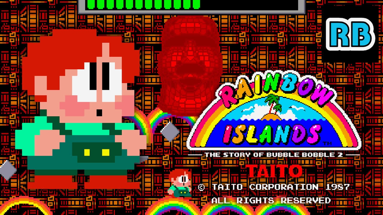 1987 [60fps] Rainbow Islands (old ver.) Hardest ALL