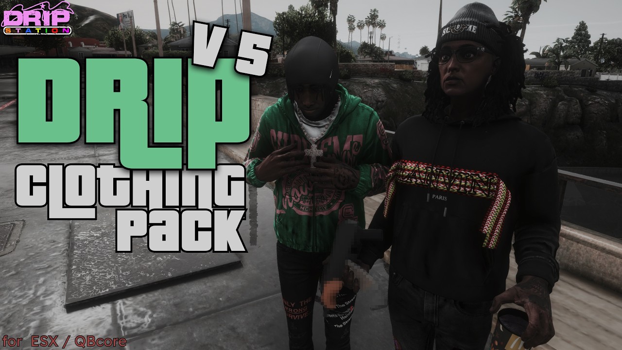 DripStation Male V5 | FiveM Clothing Pack | GTA 5 Newest Clothes | Best Clothes Pack for GTA RP 2026