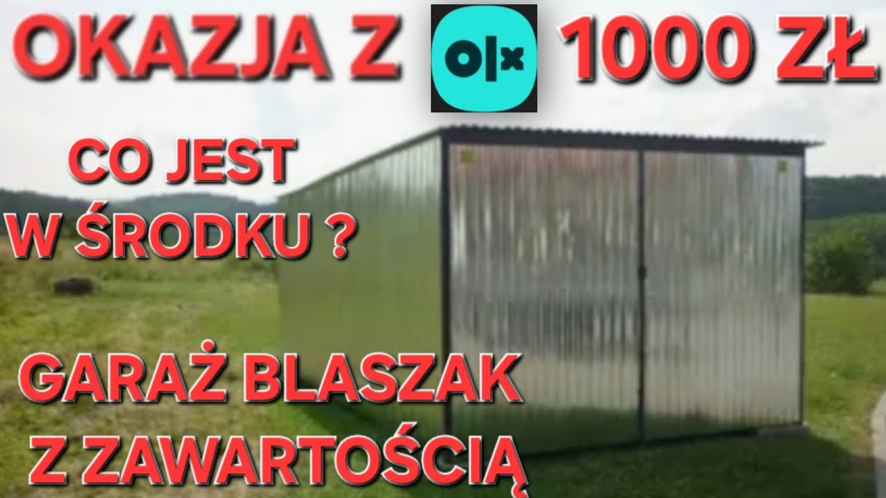 Kupiłem garaż blaszak z OLX za 1000 zł z zawartością w cenie ➡️ Co jest w środku ❓️❓️ OKAZJA ✔️