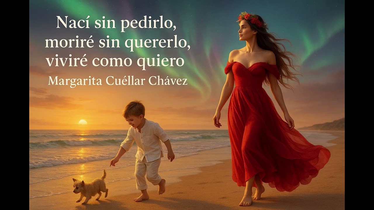 NACÍ SIN PEDIRLO, MORIRÉ SIN QUERERLO, VIVIRÉ COMO QUIERO. Margarita Cuéllar Chávez. 