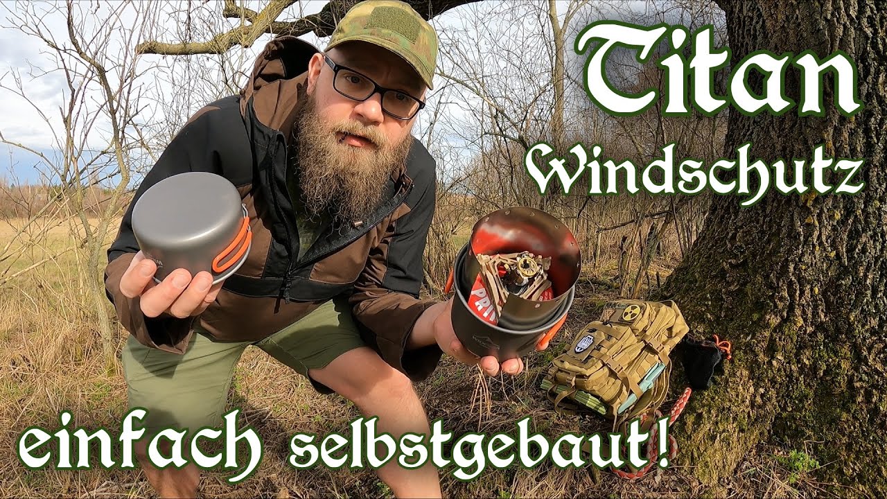 DIY Windschutz aus TITAN selbstgebaut - Magnetisch & Ultraleicht für mein Gasbrenner Kochset