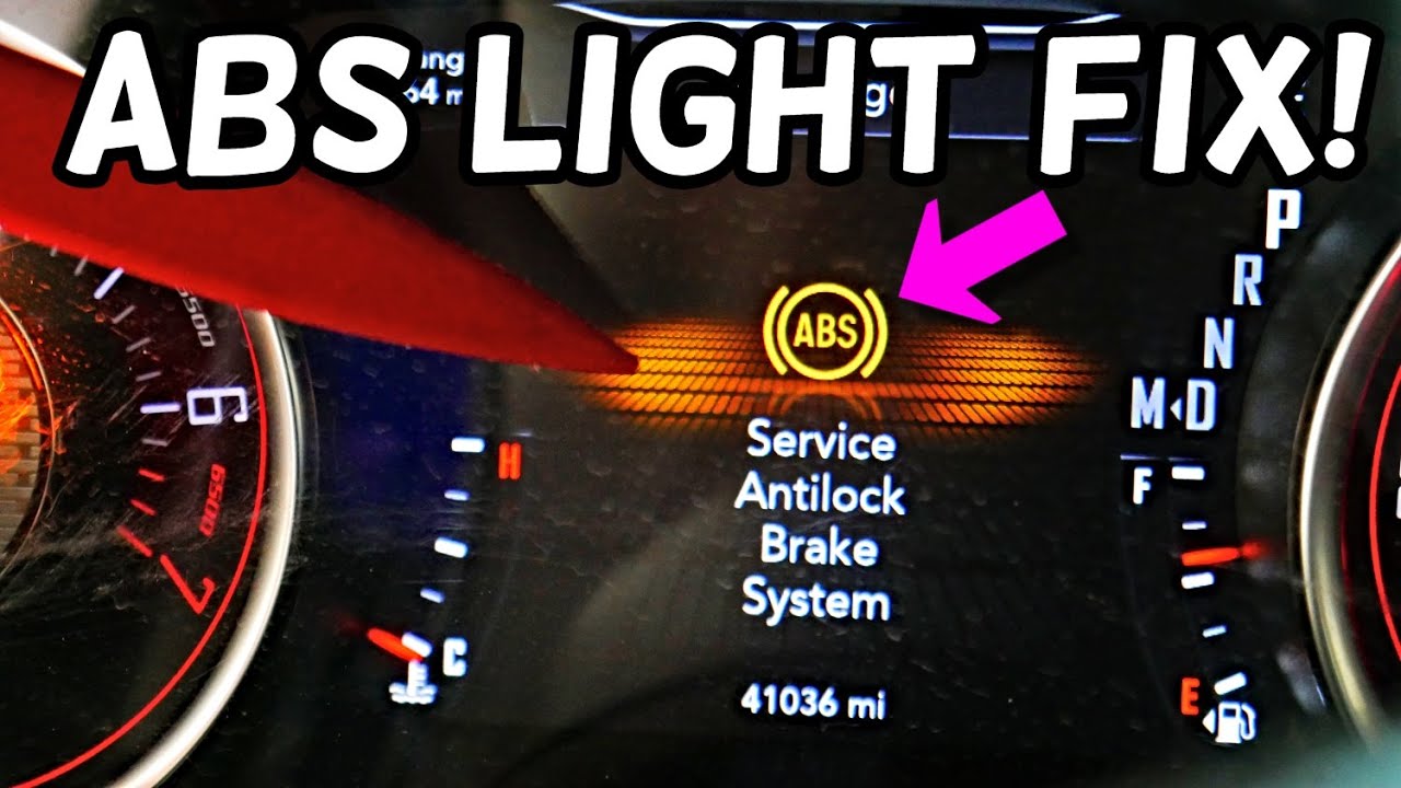 DODGE CHALLENGER SERVICE ANTILOCK BRAKE SYSTEM LIGHT WARNING MESSAGE, ABS LIGHT