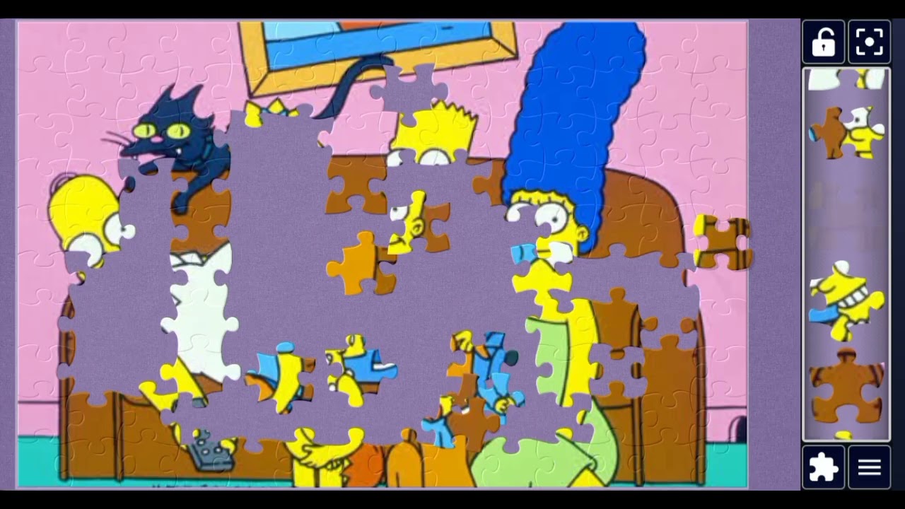 “The Simpsons Family Couch Time” //Carton jigsaw puzzles 