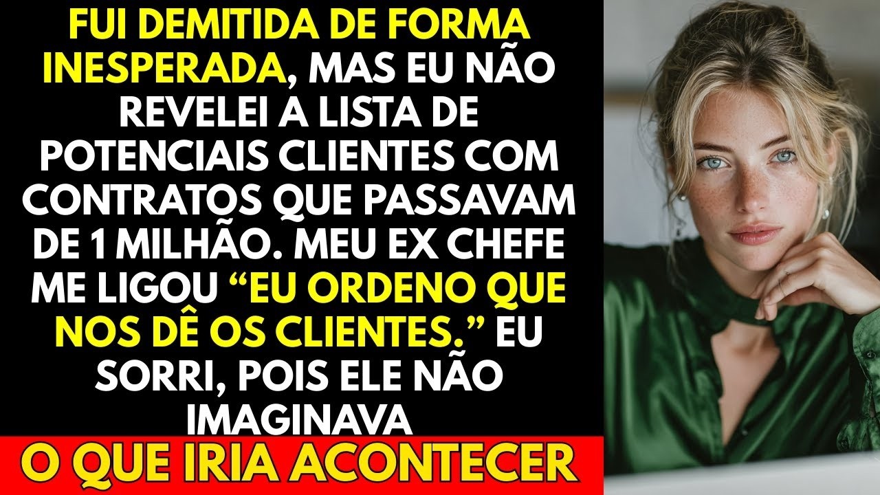 Fui Demitida De Forma Inesperada, Mas Eu Não Revelei a Lista De Potenciais Clientes Com Contrato