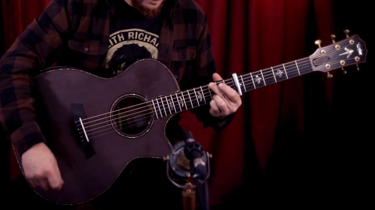 Taylor 'Custom Catch' NAMM Exclusive 'AA Charcoal Sitka / East Indian Rosewood' Grand Auditorium